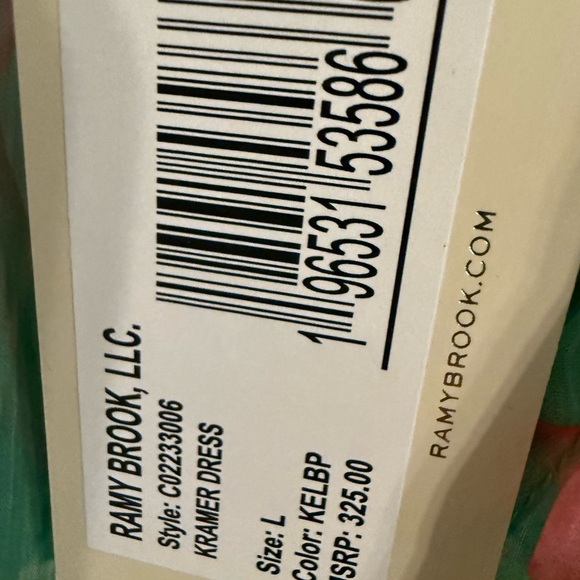 Ramy Brook Kelsey Cover Up Dress SZ Large Color is Kelp (green) SOLD OUT NWT - Picture 4 of 5